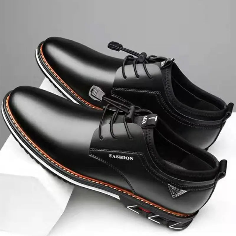 Britische Herren Casual Lederschuhe Komfortable Low-top Schuhe