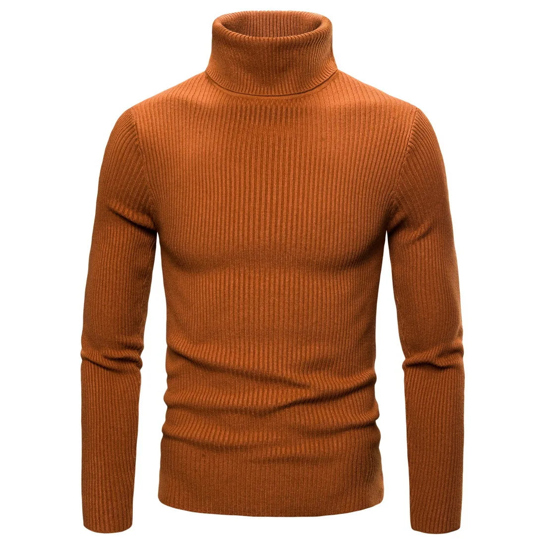 Herren Rollkragenpullover lässiger All-Match Strickpullover