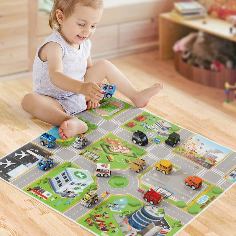 Advent Calendar Gift Box Vehicles Car Toy Set 24 Days Christmas Countdown