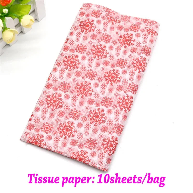 Verpackungsmaterial Seidenpapier DIY Weihnachten, Schneeflocken, Konfetti