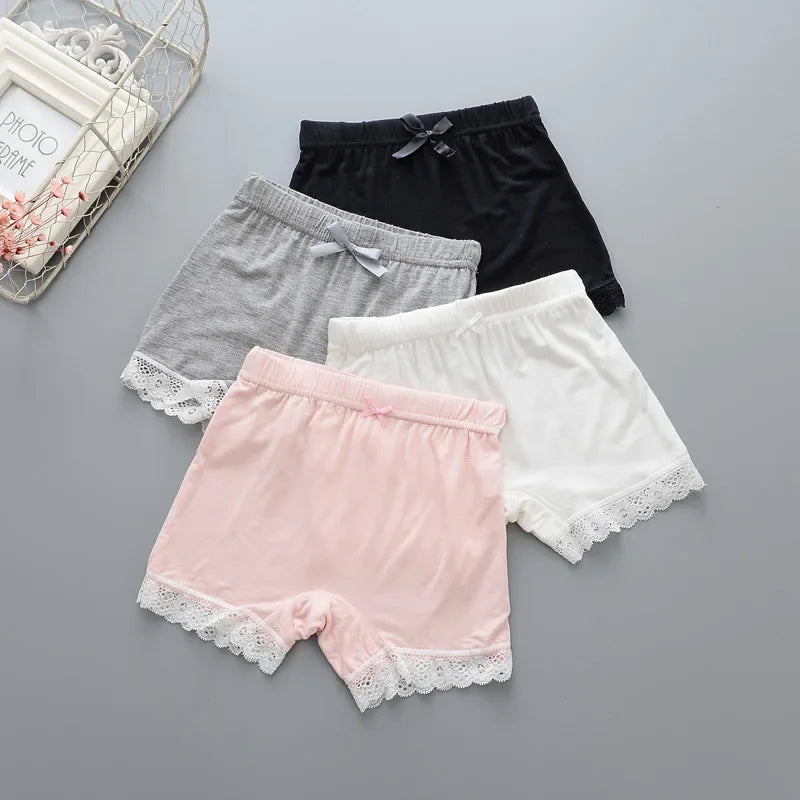 Mädchen Unterwäsche Shorts Modal Spitze