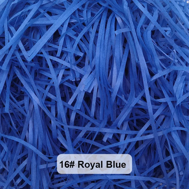 Bunte Raffia Papier-Schnipsel und -Stränge, geschreddertes Knister-Konfetti zum Verpacken