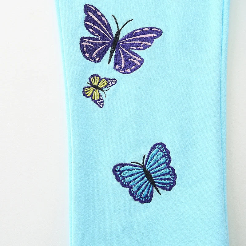 Little Maven Baby Girls' Cartoon Butterflies Joggers