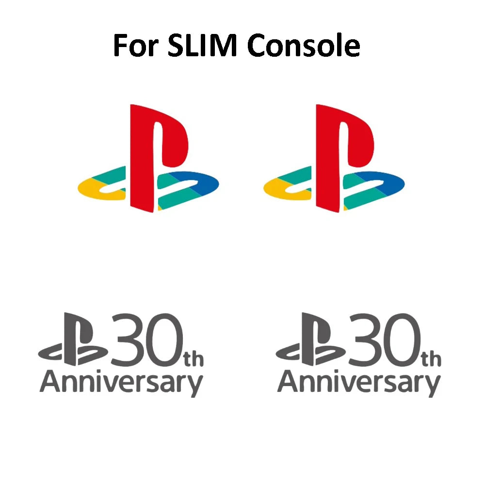 Benutzerdefinierte Vinyl-Aufkleber-Skins für PS5/Slim-Konsole, Logo-Unterlage-Aufkleber und PS5 Konsole