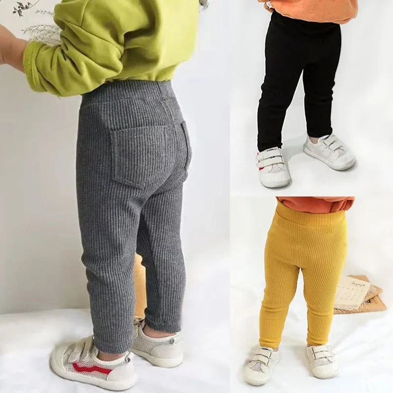 Baby Mädchen Jungen Hosen hohe Taille Baumwolle