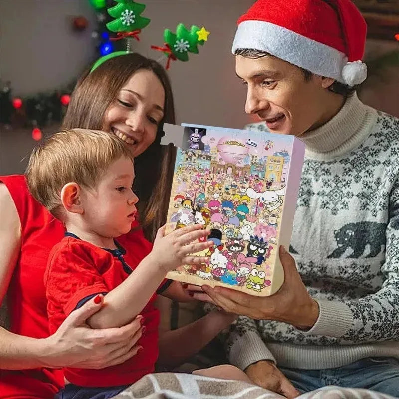 Miniso Sanrio Weihnachts Adventskalender Anime Figuren Modelle