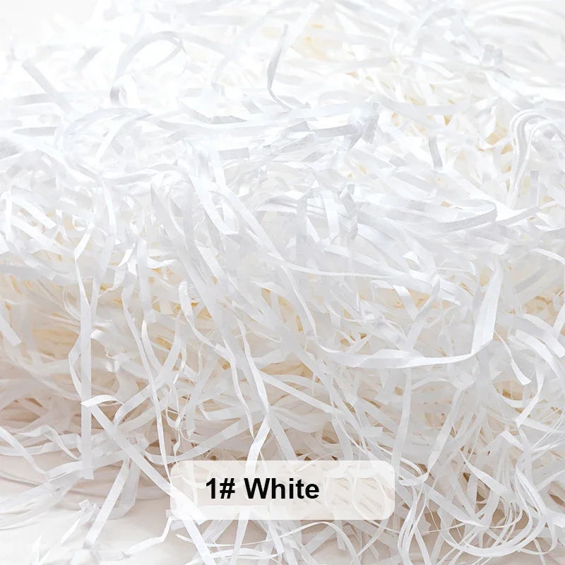 Bunte Raffia Papier-Schnipsel und -Stränge, geschreddertes Knister-Konfetti zum Verpacken