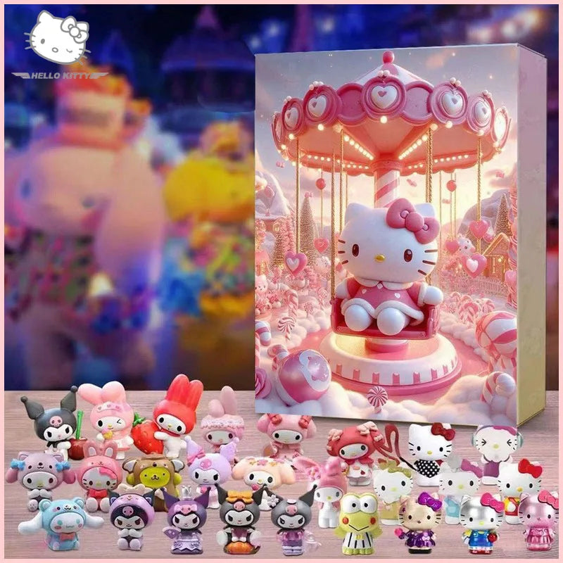 Miniso Sanrio Christmas Advent Calendar Anime Figures Models
