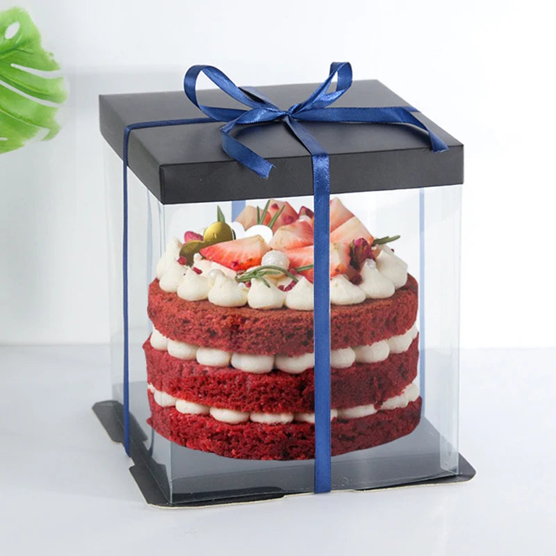 Kuchen Geschenkbox Verpackungsbox DIY transparent