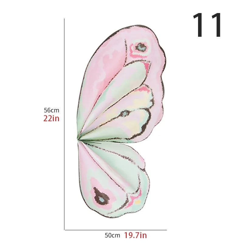 Schmetterlingsflügelförmiges Blumenstrauß-Geschenkpapier Kristall Transparent DIY