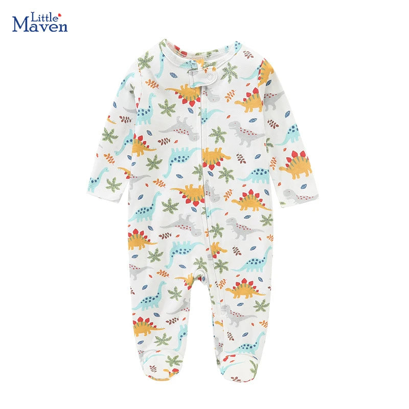Little Maven Baby Jungen Sommer Herbst Overall mit Füßlinge