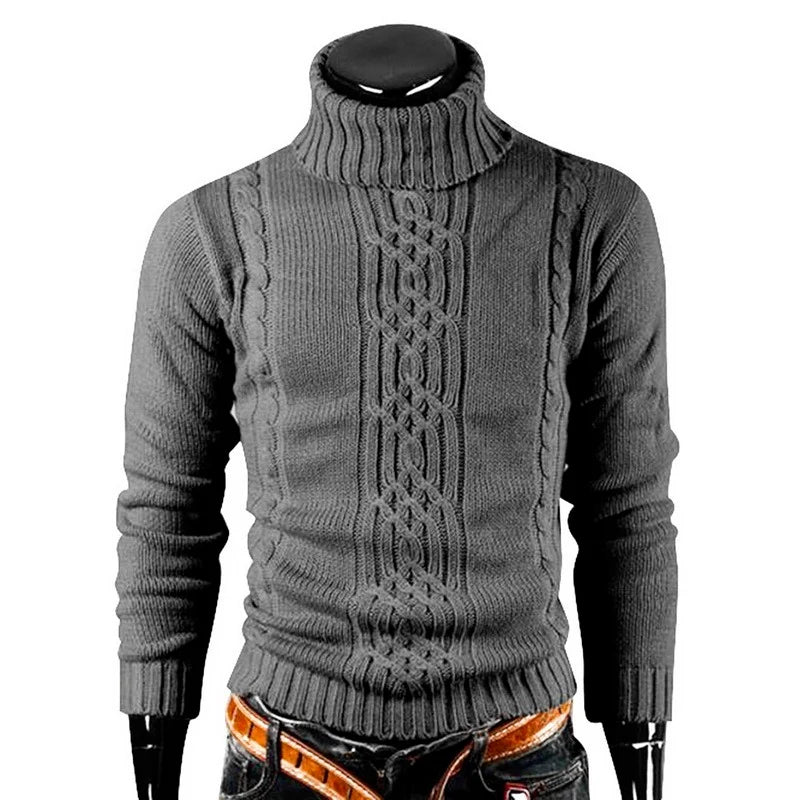 Herren Casual Rollkragen Pullover