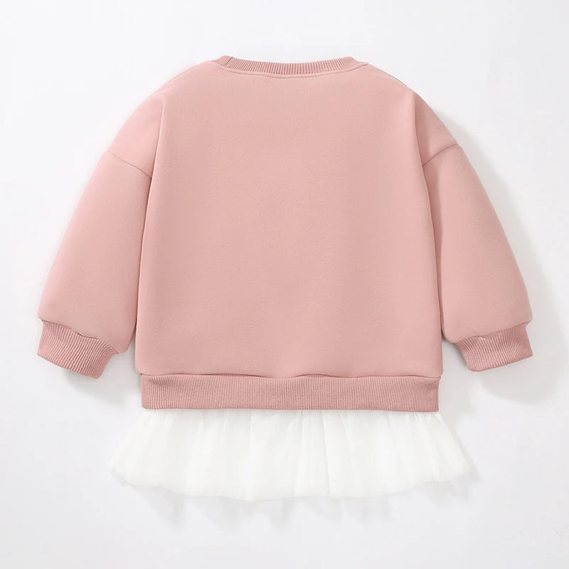 Little Maven Baby Mädchen Sweatshirt warmer Fleece Cartoon Ballett Mädchen