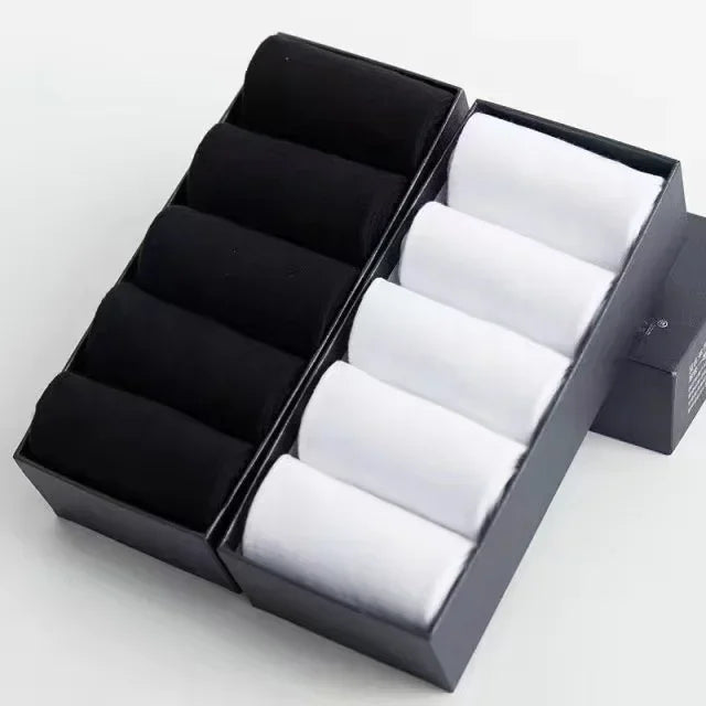 10 Paar Herren Socken aus reiner Baumwolle weiche Business Socken
