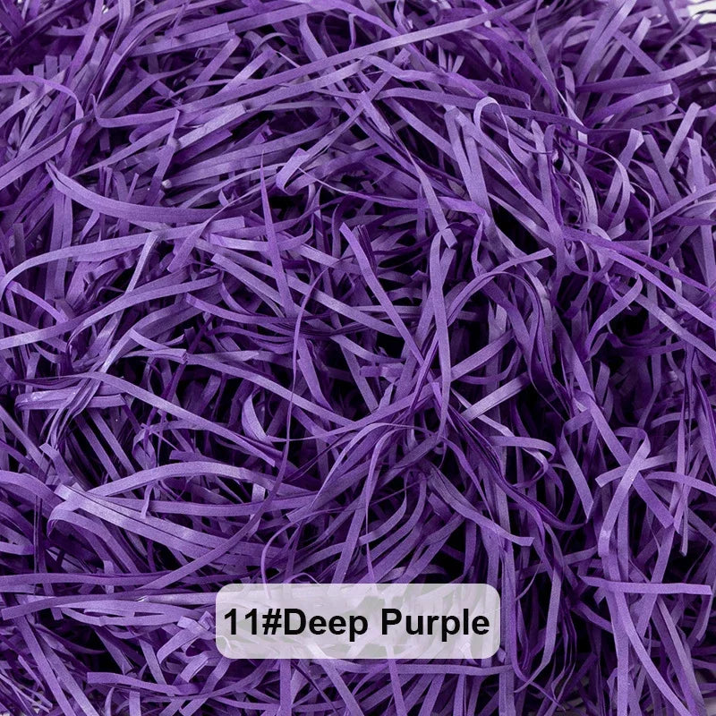 Bunte Raffia Papier-Schnipsel und -Stränge, geschreddertes Knister-Konfetti zum Verpacken