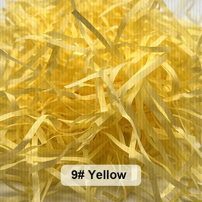 Bunte Raffia Papier-Schnipsel und -Stränge, geschreddertes Knister-Konfetti zum Verpacken