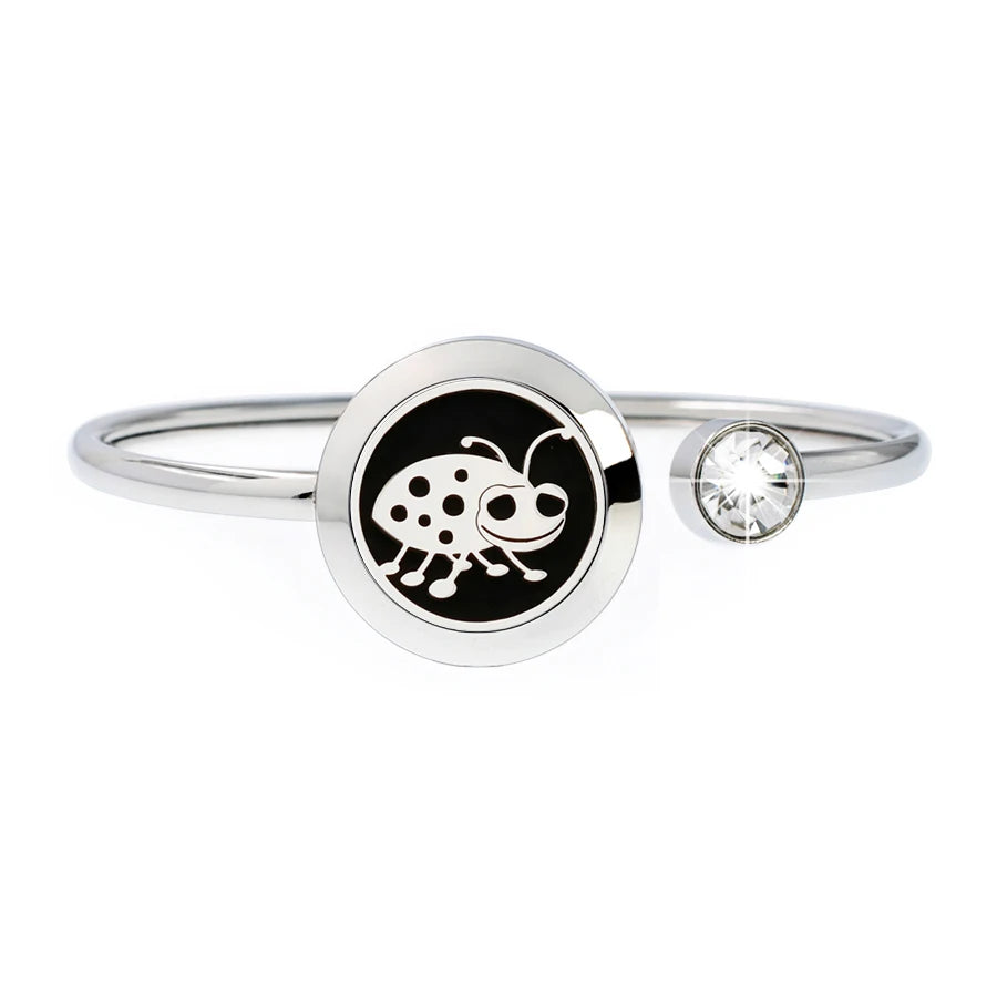 Duftarmband BOSHI JEWELRY Aromatherapie-Medaillon-Armband, Edelstahl mit Öldiffusor, Parfüm-Medaillon, inklusive 10 Pads