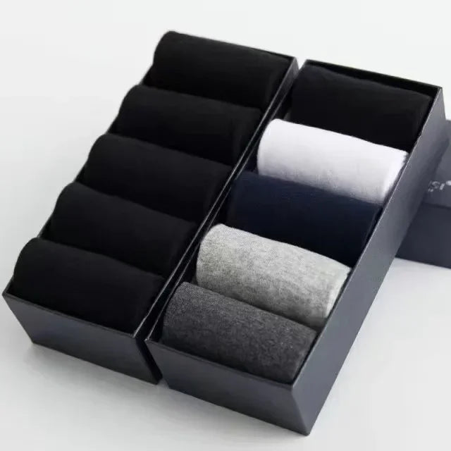 10 Paar Herren Socken aus reiner Baumwolle weiche Business Socken