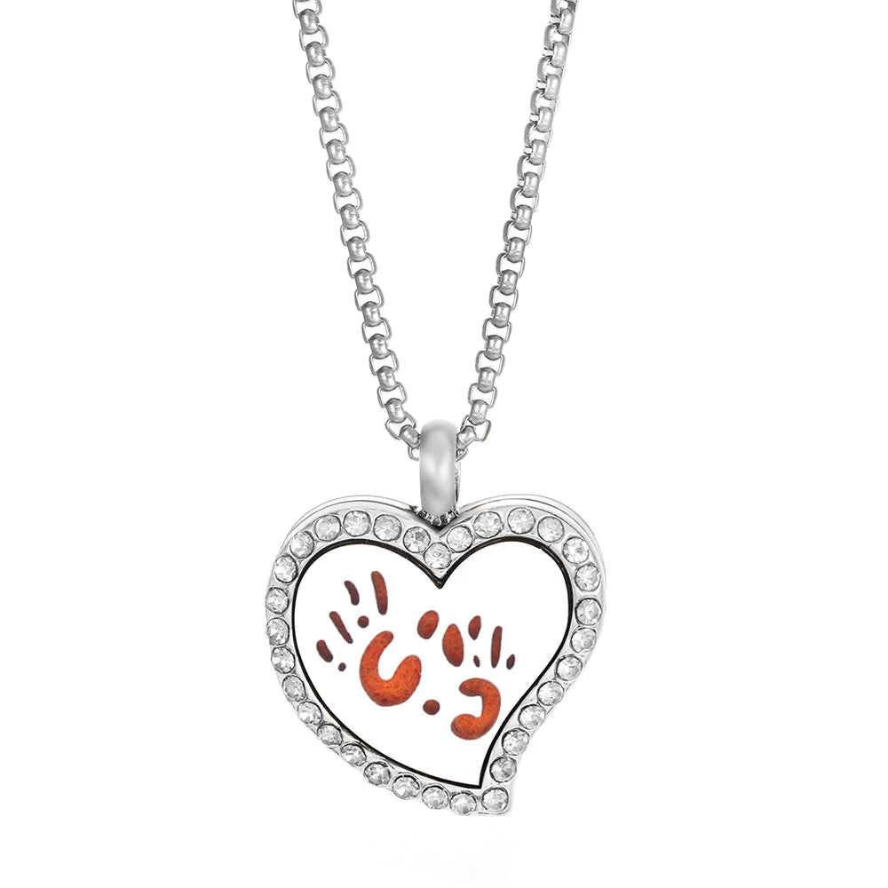 Duftschmuck Anhänger Herzförmig Aroma Therapie Parfüm Medaillon Diffusor Halskette