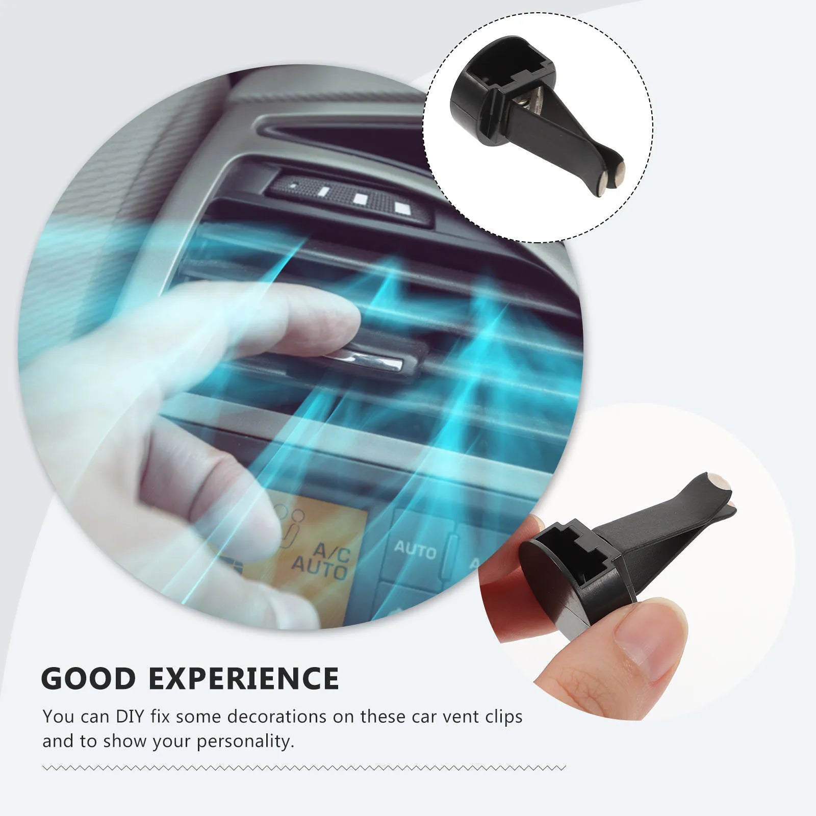 100 Stück Auto Diffusor Lufterfrischer Clip Zubehör, OHNE PADS