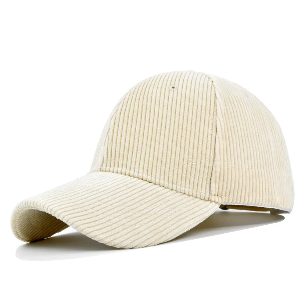 Unisex Vintage Cord Baseball Caps Unisex