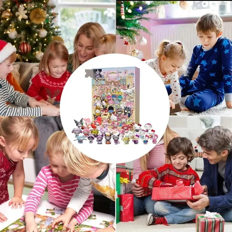 Miniso Sanrio Weihnachts Adventskalender Anime Figuren Modelle