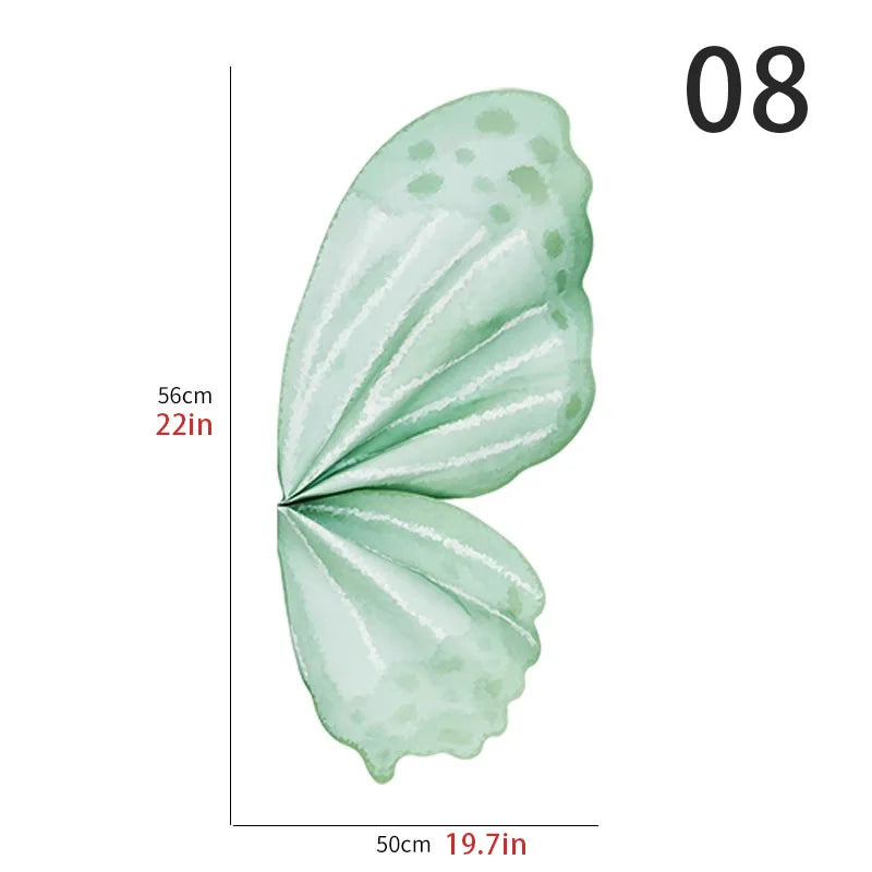 Schmetterlingsflügelförmiges Blumenstrauß-Geschenkpapier Kristall Transparent DIY