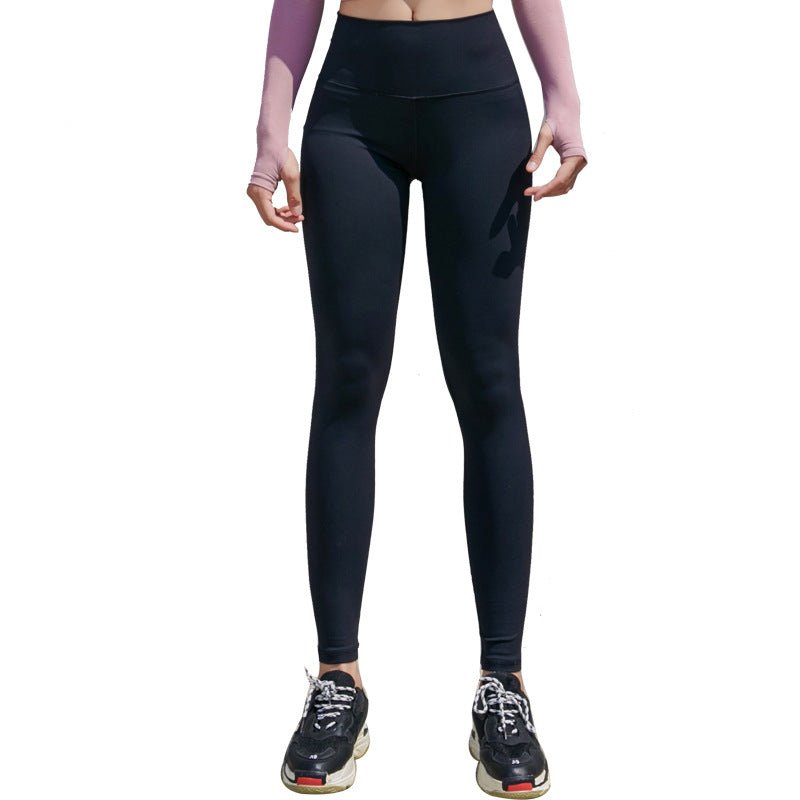 Damen High Waist Leggings mit breitem Bund - Amazing Mall