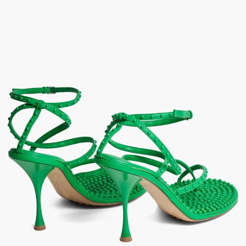 Damen NEW Fashion Stiletto Heels Flip Flop Sandalen - Amazing Mall