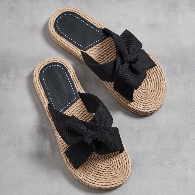 Damen Pantolette mit Schleife - Amazing Mall