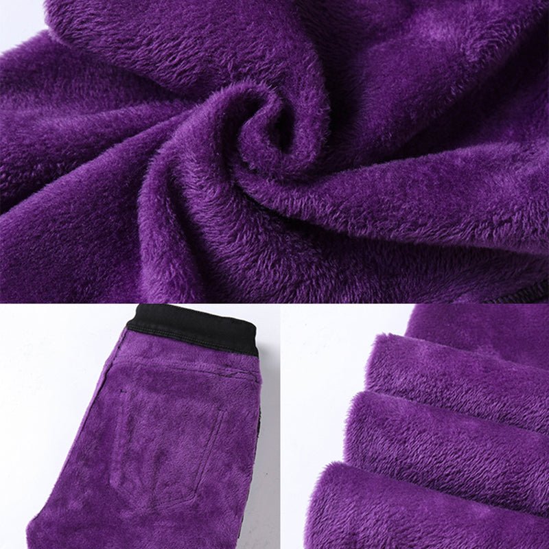 Damen Stretch Jeggings Hose mit hoher Taille gefüttert - Amazing Mall