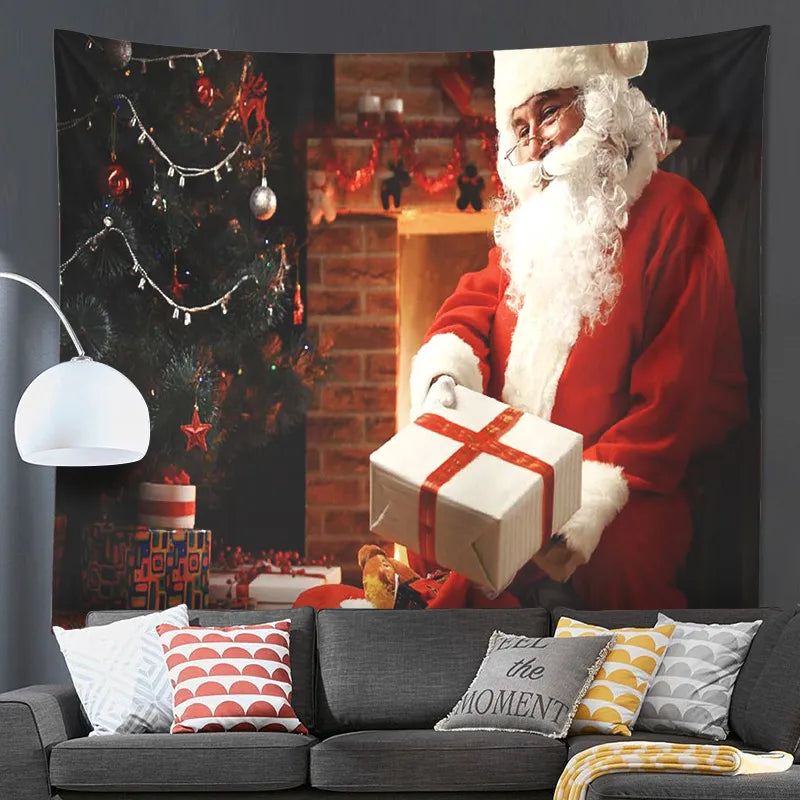 Dekorativer Hintergrund Weihnachten Wandteppich