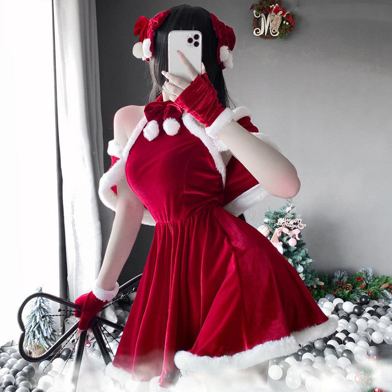Seductive Costume Cos Maid Christmas Halloween
