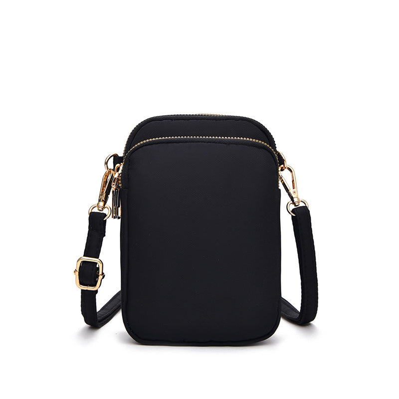 Kleine Schulter Handtasche mit 3 Fächer Crossbody-Tasche