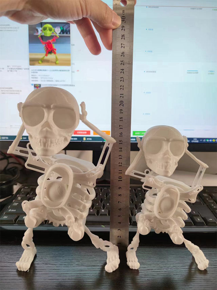 3D-Modell Mini Schädel Skelett Druck Lustiges Spielzeug