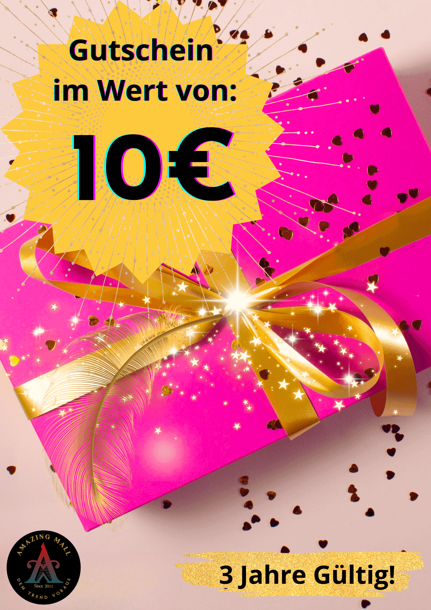 10 € Geschenkgutschein. Keine Barauszahlung möglich!!!