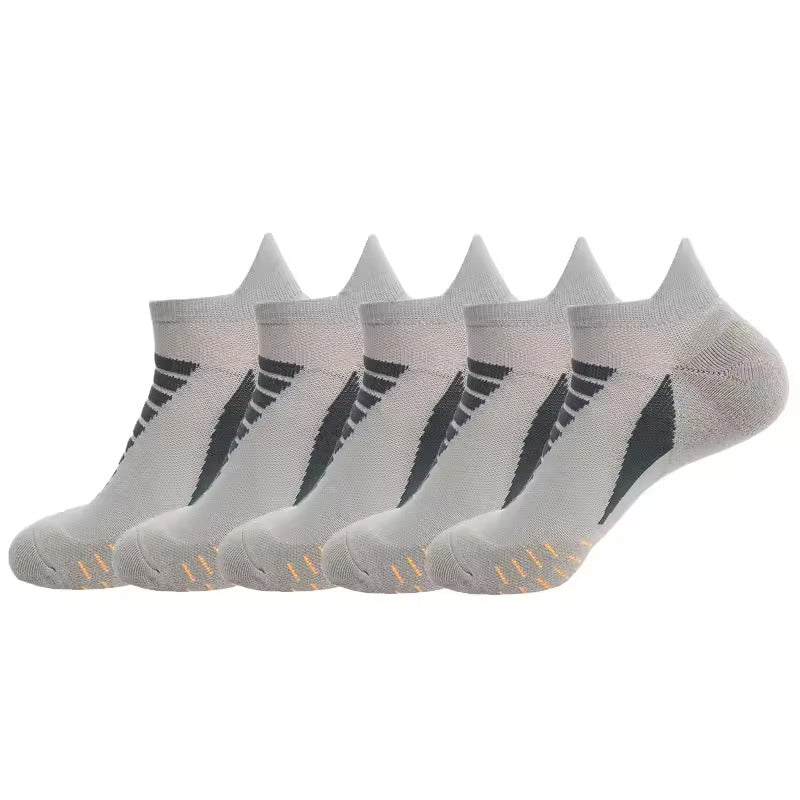 5 Paar Unisex Laufsport Socken schnell trocknende rutsch feste Boots Sport Socken