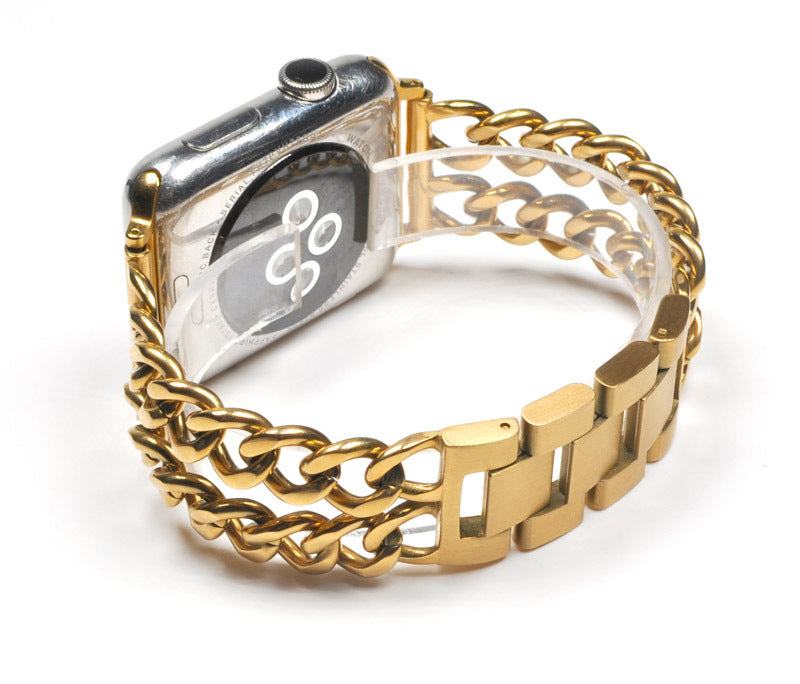 Smart Watch Strip Denim Chain Strap Metal Watch Strap