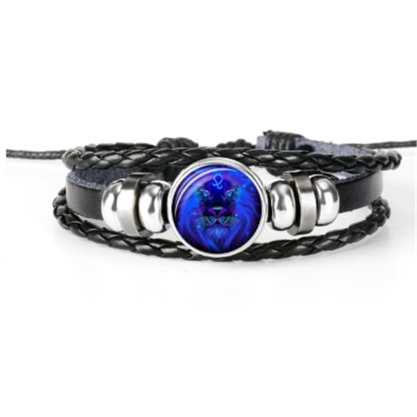 Sternzeichen Sternbild Armband, geflochtenes Design Unisex