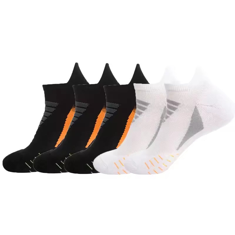 5 Paar Unisex Laufsport Socken schnell trocknende rutsch feste Boots Sport Socken