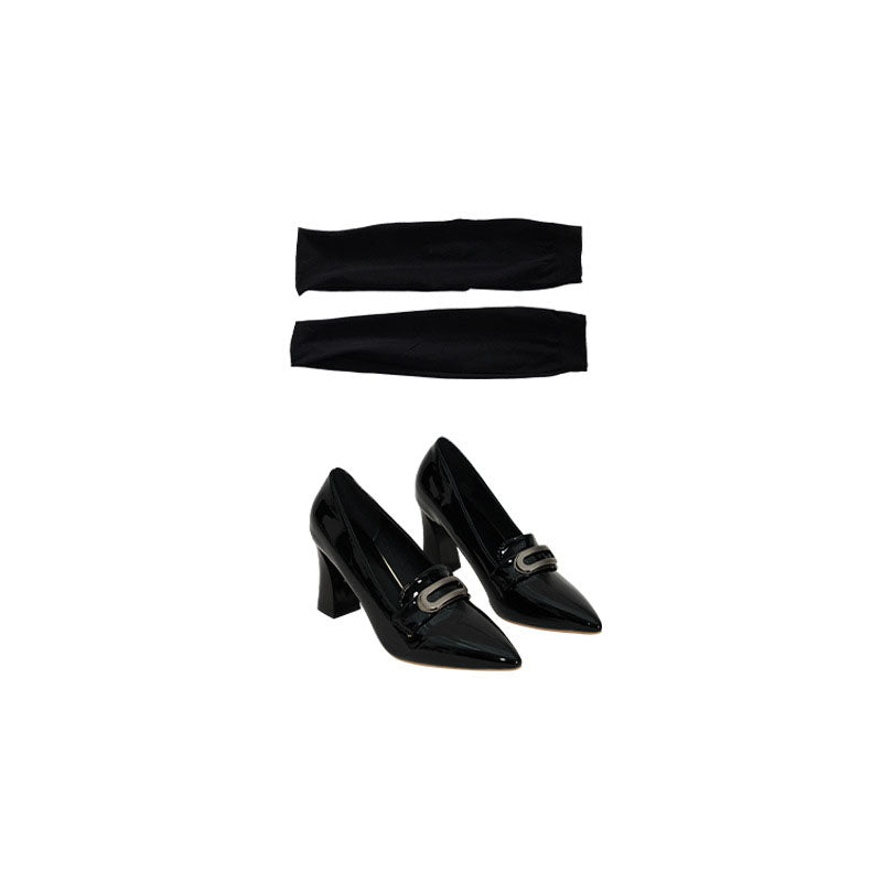 EXCLUSIVE Design Halloween Costume Wednesday Black Dress for Women 