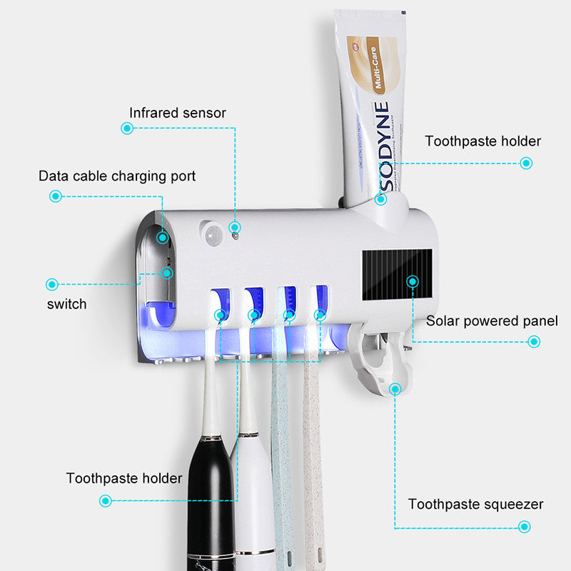 Intelligente UV Zahnbürsten Sterilisator, Automatische Zahnpasta Presse