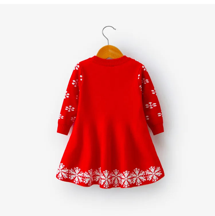 Mädchen langarm Weihnachten Prinzessin Kleid