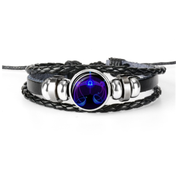 Sternzeichen Sternbild Armband, geflochtenes Design Unisex