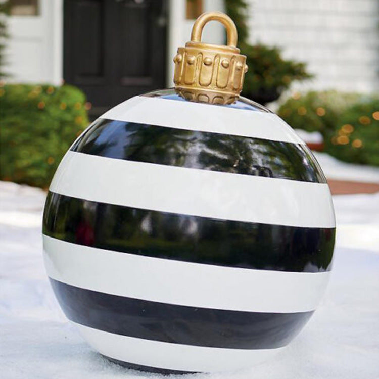 Weihnachten Riesige Ornament Ball Outdoor PVC 60CM Aufblasbare Dekor Weihnachts Kugeln aus PVC