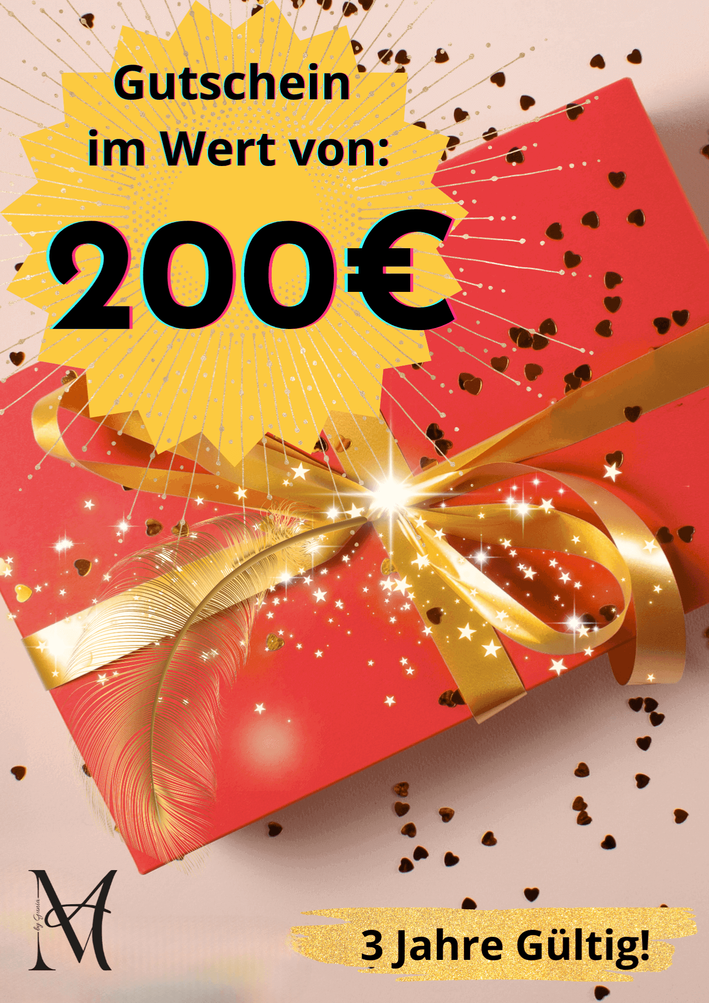 200 € Geschenkgutschein. Keine Barauszahlung möglich!!!