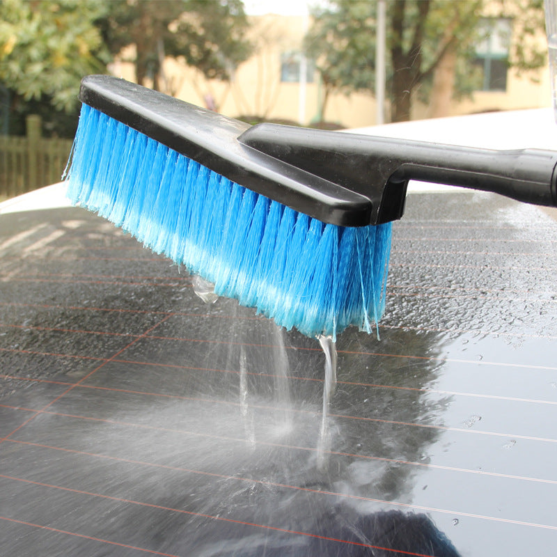 Car water brush with foam bottle