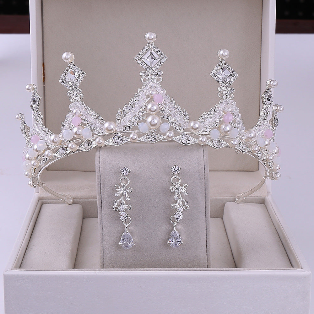 Hochzeit Verlobung Braut Kronen Ohrring Set