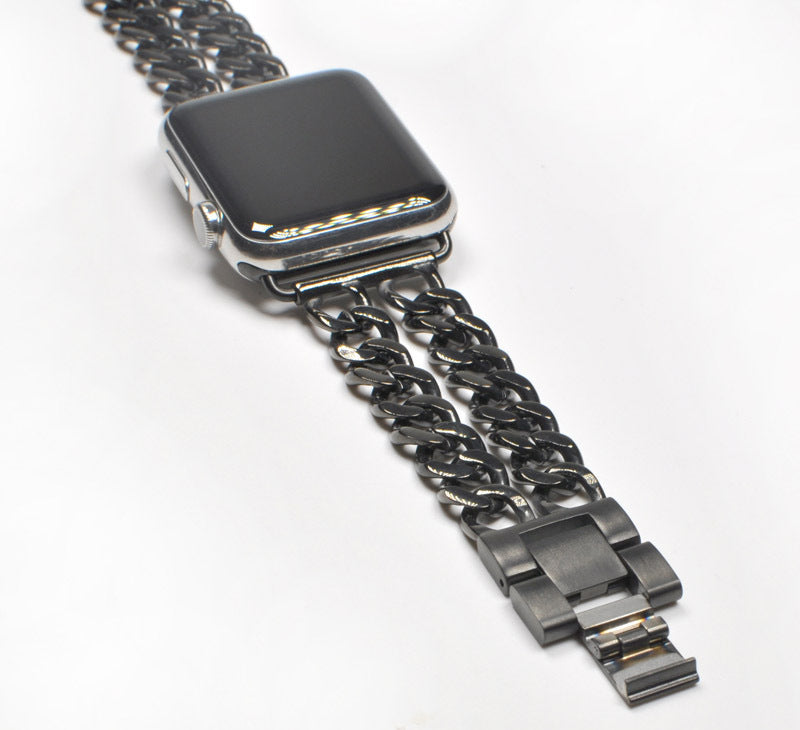 Smart Watch Strip Denim Chain Strap Metal Watch Strap