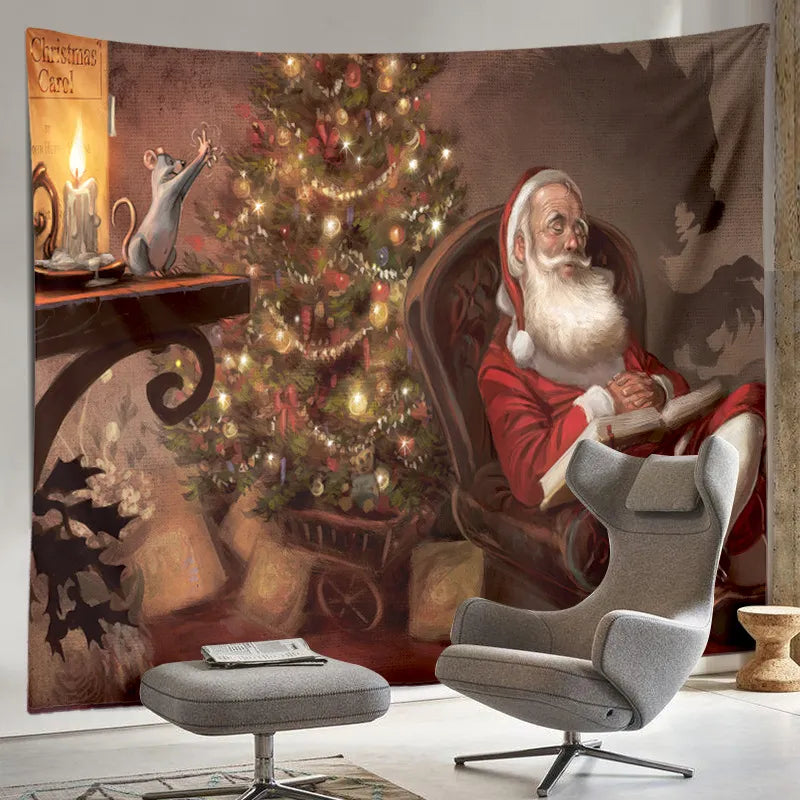 Dekorativer Hintergrund Weihnachten Wandteppich